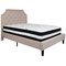 Flash Furniture Brighton Full Platform Bed Set, Beige SL-BM-2-GG - alternate 2